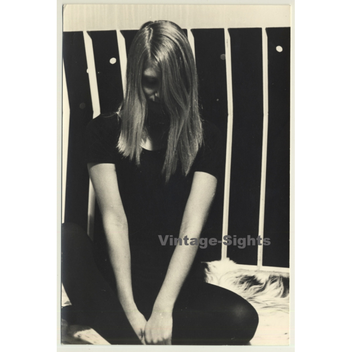 Jerri Bram (1942): Artful Portrait Of Young Blonde Woman (Vintage Photo ~1970s)