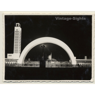 Algeria: Foire D'Alger / La Porte Illuminée (Vintage Photo 1933)