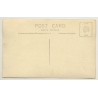 Elegant Couple Clink Glasses / Woman With Top Hat (Vintage RPPC ~1910s/1920s)