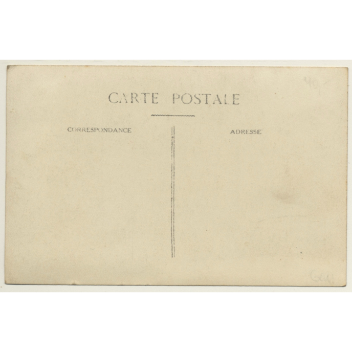 France: Coiffeur / Family In Front Of Hairdresser Salon (Vintage RPPC ~1910s/1920s)