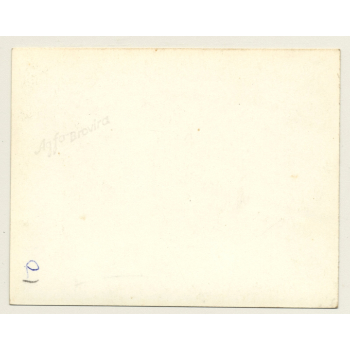 Elegant Brunette Nude With Black Cloth*7 / Risqué (Vintage Photo ~1940s/1950s)