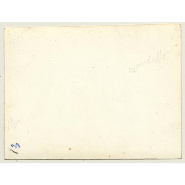 Elegant Brunette Nude With Black Cloth*8 / Risqué (Vintage Photo ~1940s/1950s)