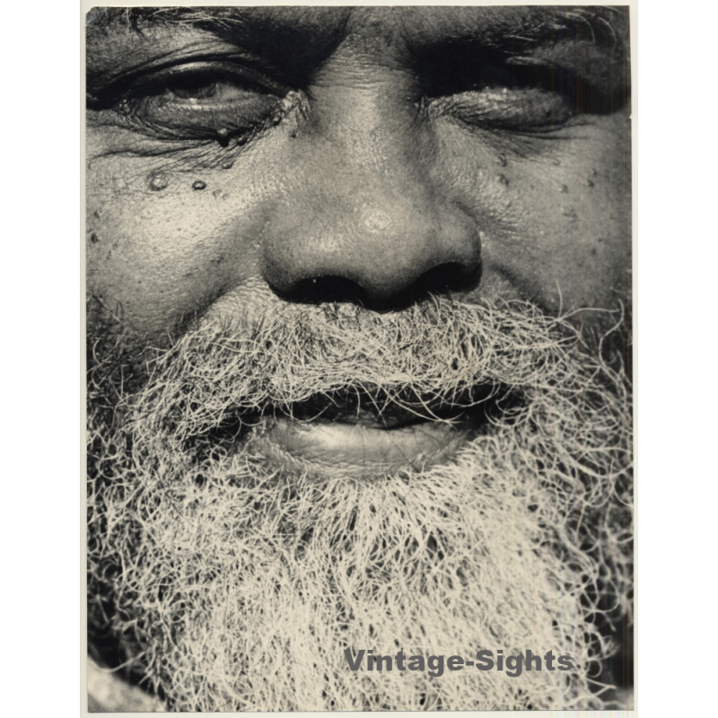 Jerri Bram (1942): Portrait Of Indian Guru / Swami - Yogi (Vintage Photo ~1970s)