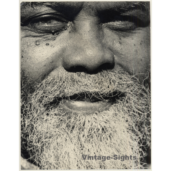 Jerri Bram (1942): Portrait Of Indian Guru / Swami - Yogi (Vintage Photo ~1970s)