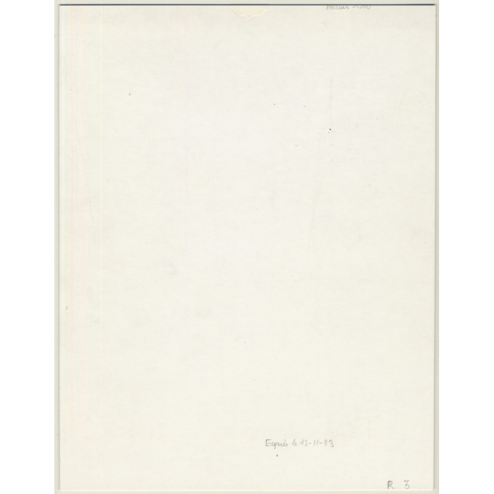 R.Folco: Natural Slim Nude In Wicker Chair (Vintage Photo France 1980s)