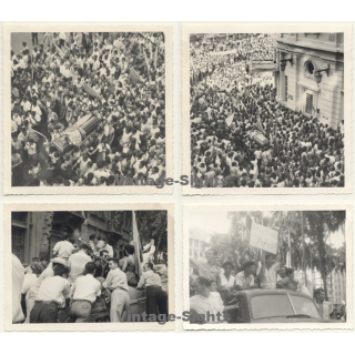 May 1957 - Cali / Colombia: Demonstration - Funeral - Overthrow Rajos  (15 Vintage Photos)