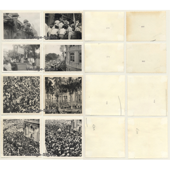 May 1957 - Cali / Colombia: Demonstration - Funeral - Overthrow Rajos  (15 Vintage Photos)