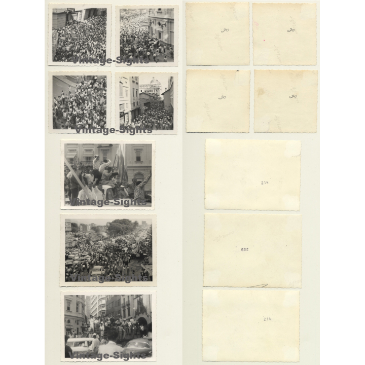 May 1957 - Cali / Colombia: Demonstration - Funeral - Overthrow Rajos  (15 Vintage Photos)