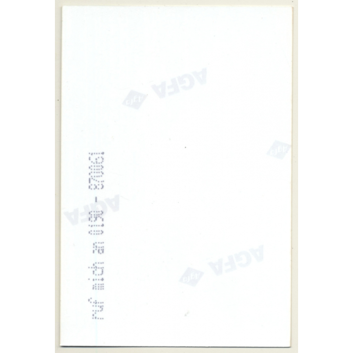 Funny Brunette Nude In The Squats / Hat (Vintage Photo Germany ~1990s)