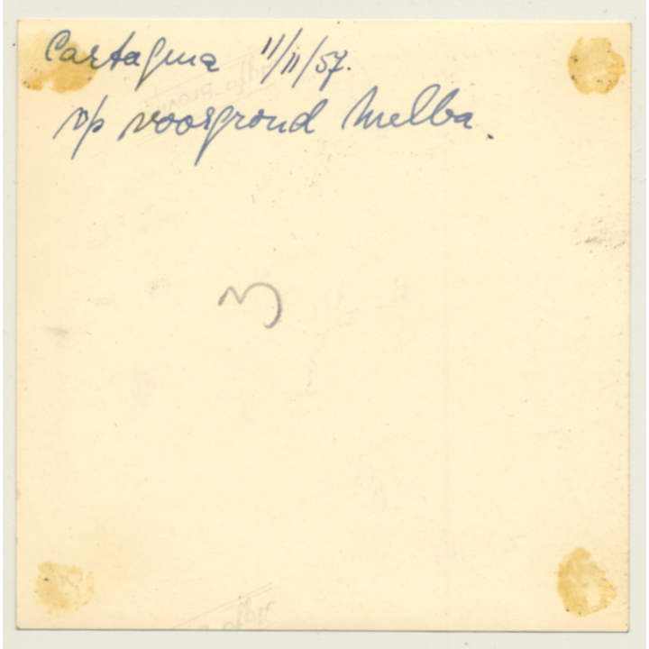 Cartagena / Colombia: Woman In Front Of House Melba? / Street View (Vintage Photo 1957)