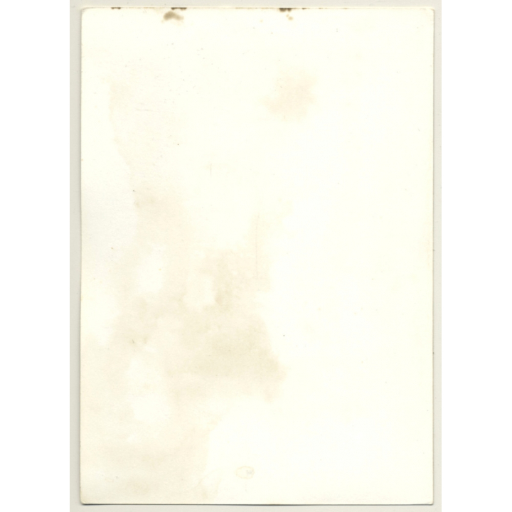 Rear View: Nude Woman Laying On Bed / Butt (Vintage Photo GDR ~1970s/1980s)