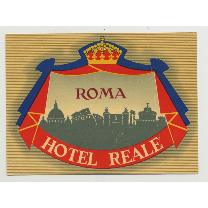 Hotel Reale - Rome / Italy (Vintage Luggage Label)