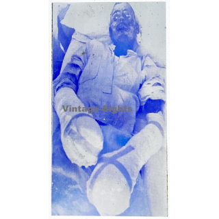 Soldat RAU Republique Arabe Unie / Napalms Burns - Six Day War? (Vintage Printing Cliché 1960s)