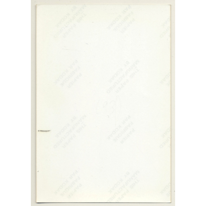 Pensive Slim Nude Female / Silk Scarf - Boobs (Vintage Photo GDR ~1980s)