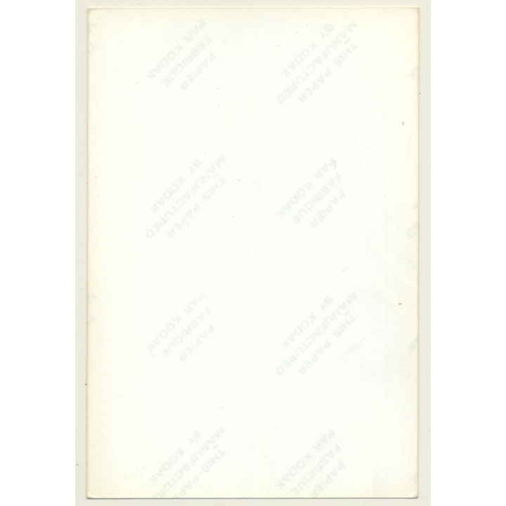 Racy Darkhaired Female Teasing With Open Lacquer Coat (Vintage Photo Germany ~1980s)