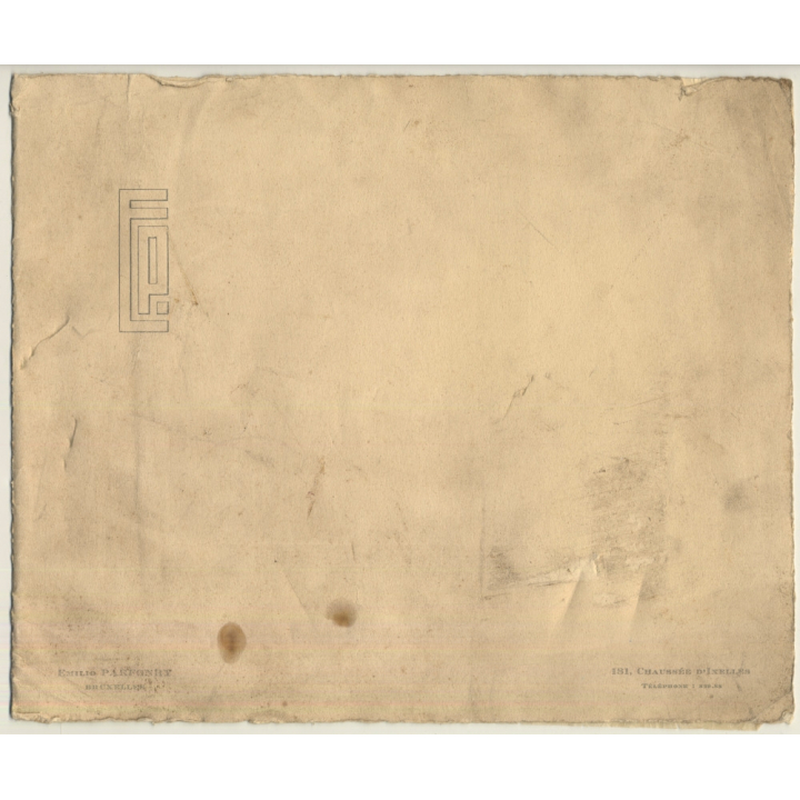 Emilio Parfonry / Bruxelles: Voeux! MG - Mission Guérison? (Vintage Photo ~1910s/1920s)