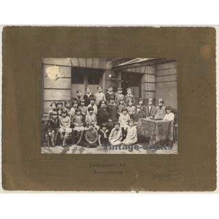 Tourte & Petitin: Lycée Jeanne D'Arc Rouen School Class 1928-29 (Vintage Photo)