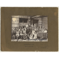Tourte & Petitin: Lycée Jeanne D'Arc Rouen School Class 1928-29 (Vintage Photo)