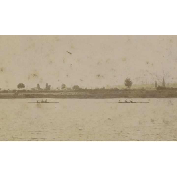 Rowing: Two With Helmsman*2 (Rare Vintage Cabinet Card ~1900s/1910s)