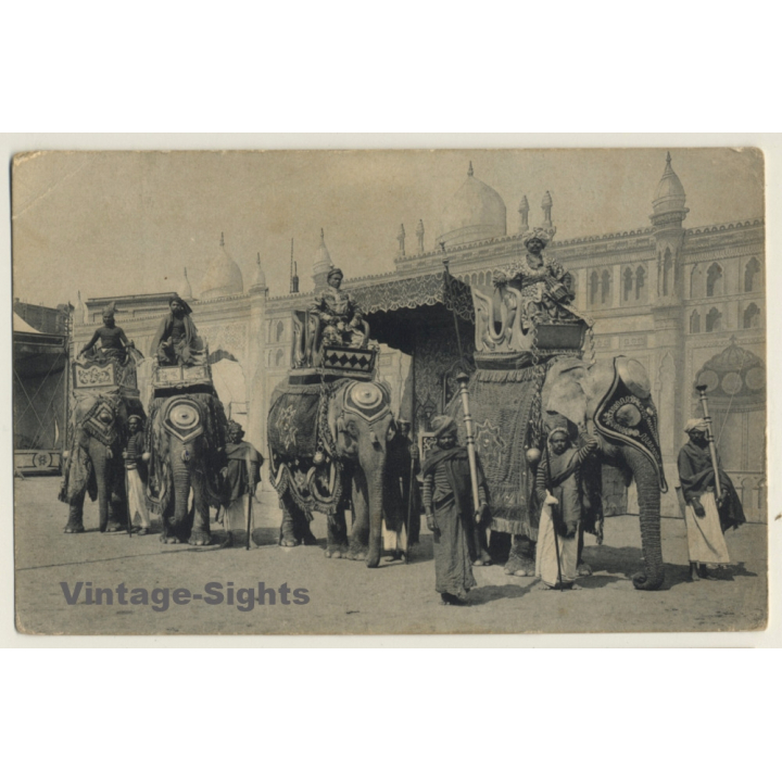 Gustav Hagenbecks Grösste Indische Völkerschau / Human Zoo (Vintage PC ~1910s)