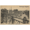 Hiroshima / Japan: After The Bombing - Destroyed Houses - People (Vintage PC 1940s)