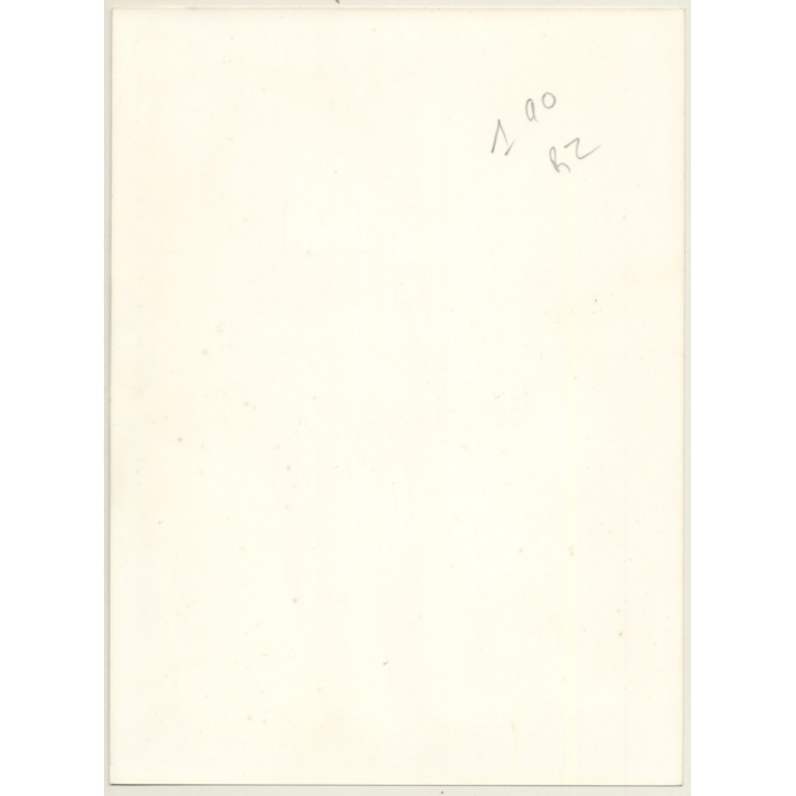 Rear View: Semi Nude Looks Out Of Window / Butt - Nylons (Vintage Photo Germany 1980s)