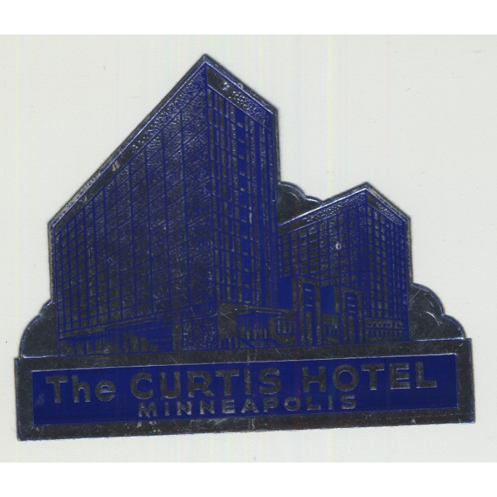 The Curtis Hotel - Minneapolis / USA (Vintage Luggage Label)