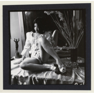 Pretty Asian Female In Fancy Body*1 / Legs (Vintage Contact Print 1960s)