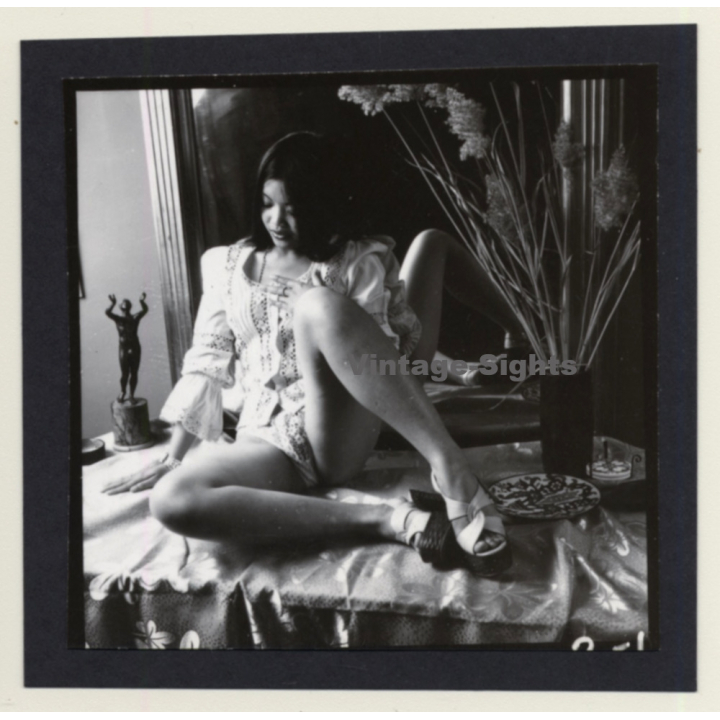 Pretty Asian Female In Fancy Body*1 / Legs (Vintage Contact Print 1960s)
