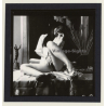 Bruce Warland: Pretty Semi Nude Asian Female On Dresser*1 / Legs (Vintage Contact Print 1960s)