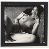 Bruce Warland: Nude Asian Female On Couch*4 / Boobs (Vintage Contact Print 1960s)