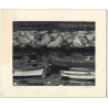 Jerri Bram (1942): Fishing Boats In Napoli 1968 (Vintage Signed Photo)