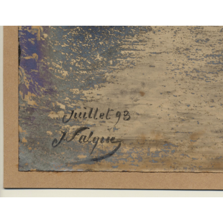 J. Falque: 2 Victorian Couples Walking In Birch Forest (Vintage Photo 1893)