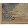 J. Falque: 2 Victorian Couples Walking In Birch Forest (Vintage Photo 1893)