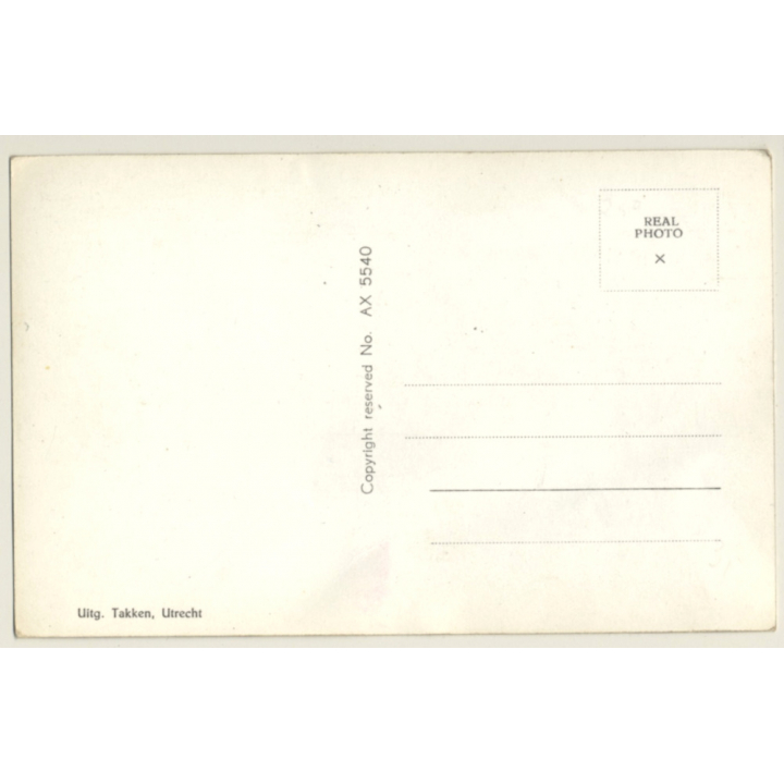 Francoise Hardy With Umbrella (Vintage RPPC 1960s)