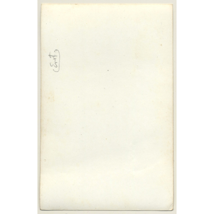 Nude Brunette In Front Of Mirror / Butt Reflection (2nd Gen. Photo ~1960s)