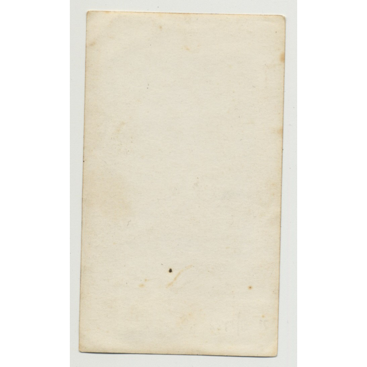 Sweet Little Girl & Teddy Bear / Knit Hat & Costume (Vintage Photo ~1940s)