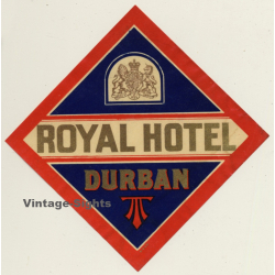 Royal Hotel - Durban / South Africa (Vintage Luggage Label)