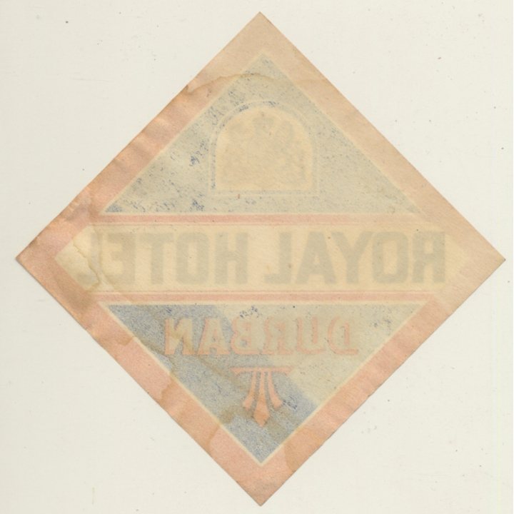 Royal Hotel - Durban / South Africa (Vintage Luggage Label)