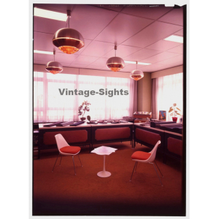 Seventies Design Office / Chairs - Lamps (Vintage Large Format Diapositive 1970s)