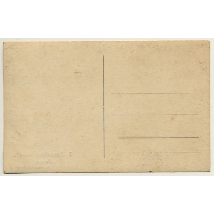 L. Roisin Fotografo: Barcelona - Nevada Parque (Vintage RPPC ~1920s/1930s)