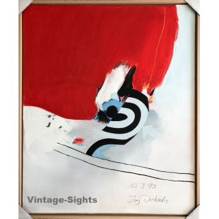 Jörg Dieterich (1940-2008): Ohne Titel I / Acryl - Papier (Abstract Painting 1993)