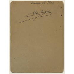 Orange / France: Portrait Of Alex Augieri ? (Vintage Cabinet Card 1903)