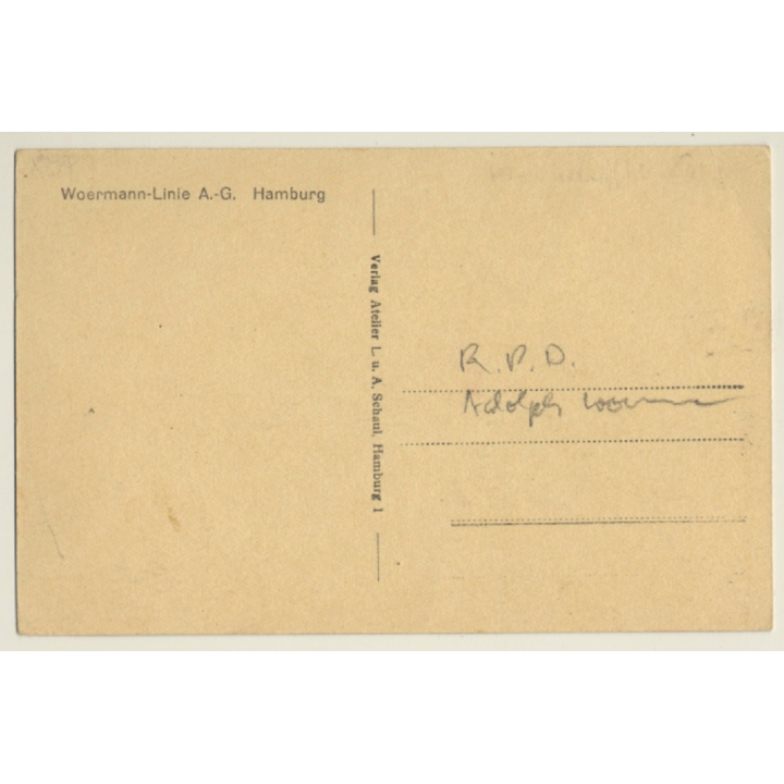 Adolph Woermann - Woermann Linie A.G. / Steamer (Vintage PC)
