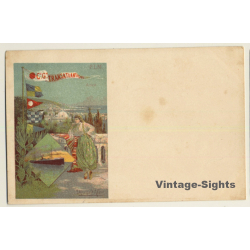 Hugo D'Alési: Compagnie Générale Transatlantique (Vintage Artist PC 1900s)