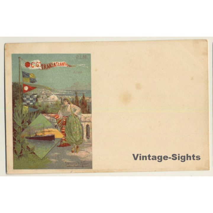 Hugo D'Alési: Compagnie Générale Transatlantique (Vintage Artist PC 1900s)