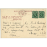 Cunard White Star Liner Queen Mary / Steamer (Vintage RPPC 1936)