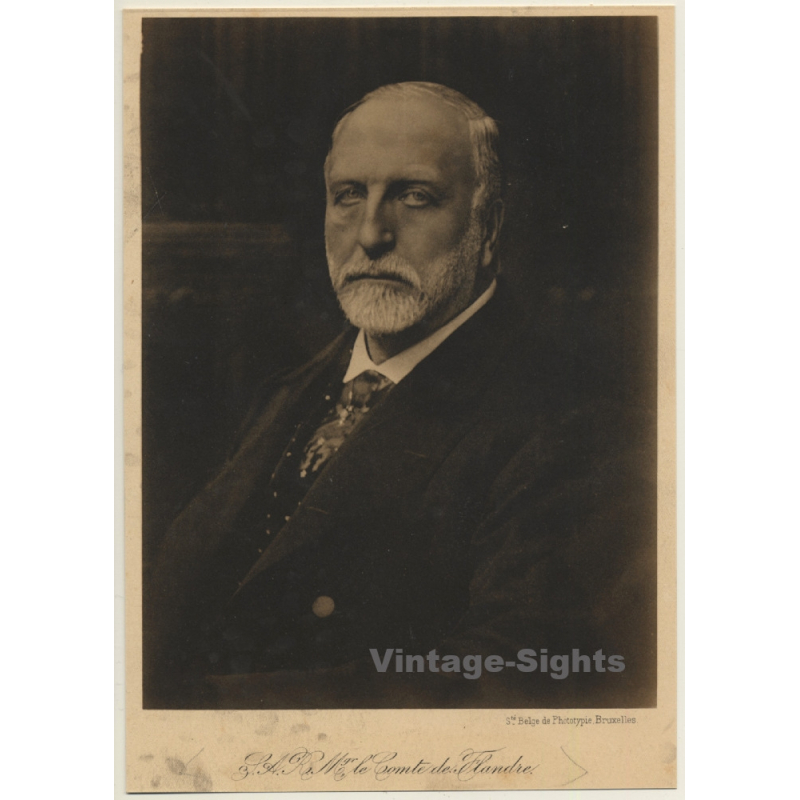 S.A.R. Monsigneur Le Comte De Flandre (Large Vintage Phototype ~1910s)