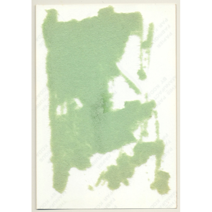 Upper Body Of Slim Mature Nude Behind Net (Vintage Photo Germany ~1980s)