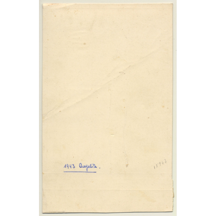 Foto Durán / Palma: Young Woman With Accordion (Vintage Photo 1943)